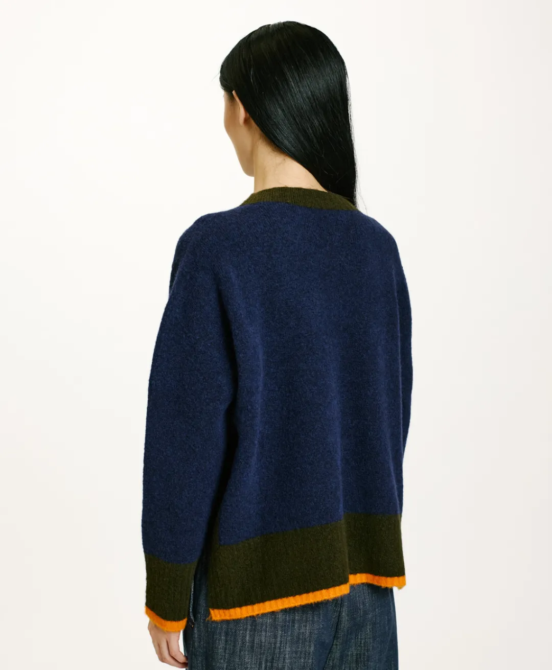 Outlet TRICOT INU EFFET JERSEY COLOR BLOCK - Femme Mailles