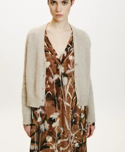 Clearance TRICOT JIRO EN MOHAIR MÉLANGE LUREX - CRÈME Femme Mailles