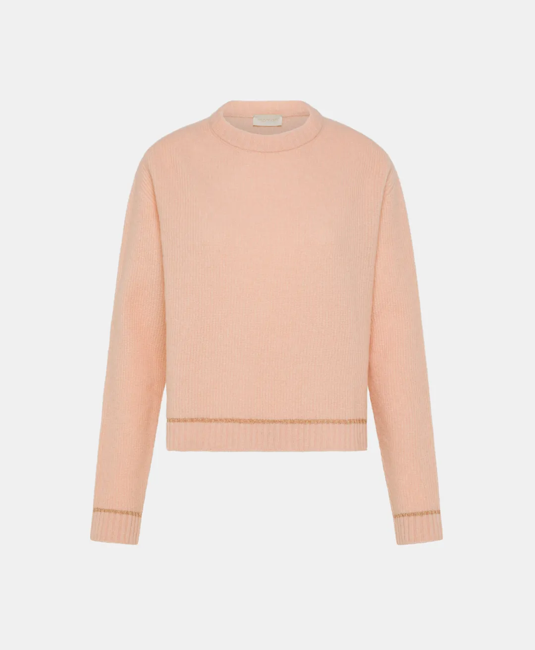 New TRICOT KARASU POINT D’ÉPI STRETCH - ROSE ANTIQUE Femme Mailles