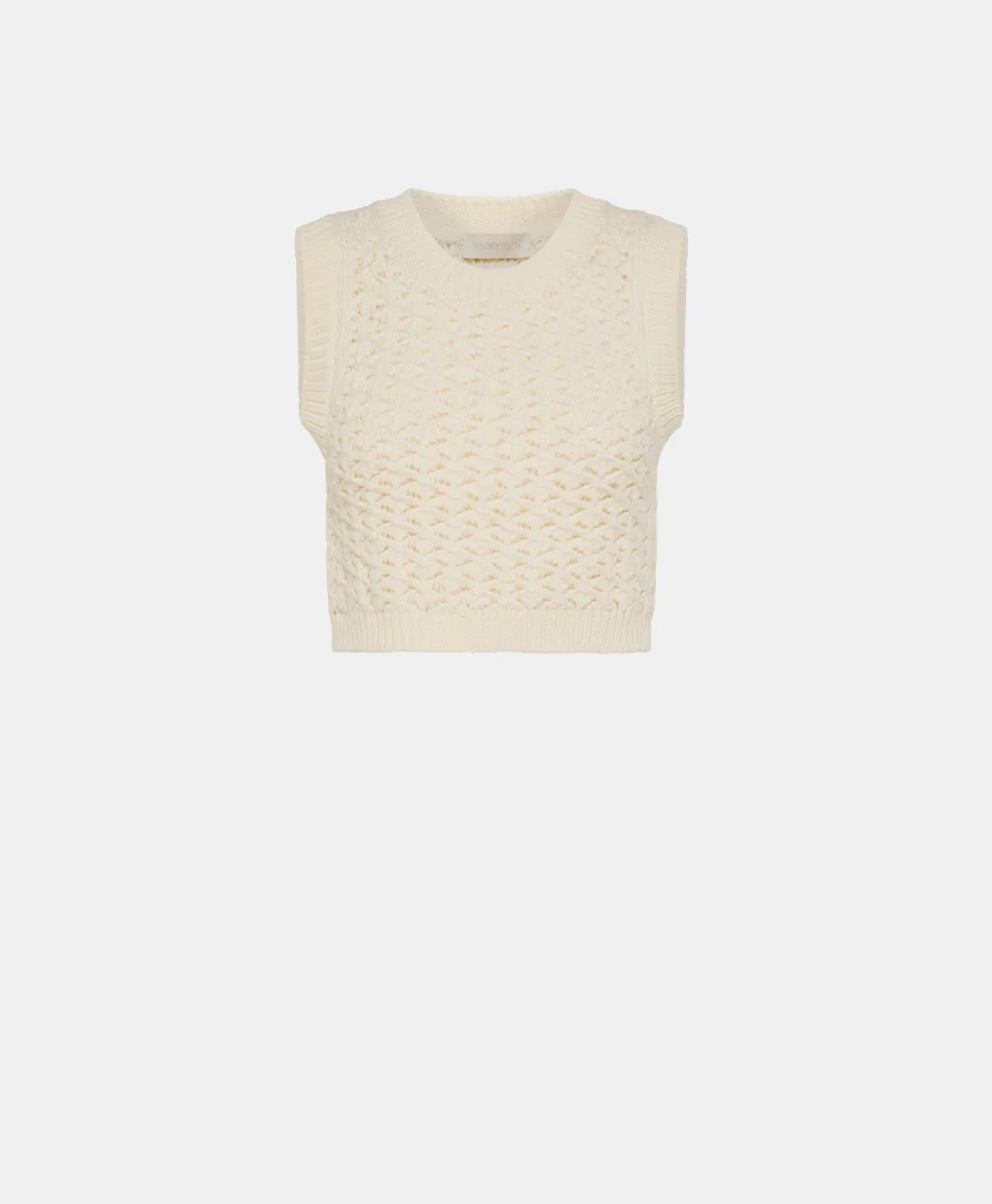 Best TRICOT KITSUNE POINT DENTELLE - CRÈME Femme Mailles