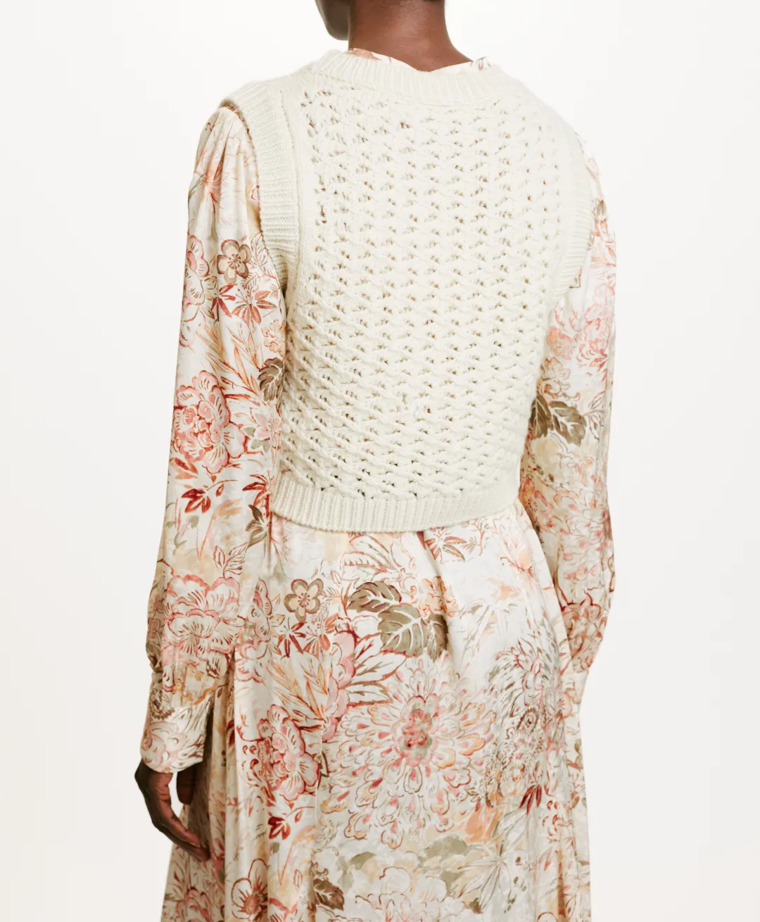 Best TRICOT KITSUNE POINT DENTELLE - CRÈME Femme Mailles