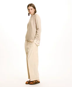 TRICOT KYO EN MOHAIR MÉLANGE LUREX - CRÈME Femme Mailles