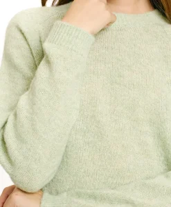 Best TRICOT KYO EN MOHAIR MÉLANGE LUREX - VERT ACIDE Femme Mailles