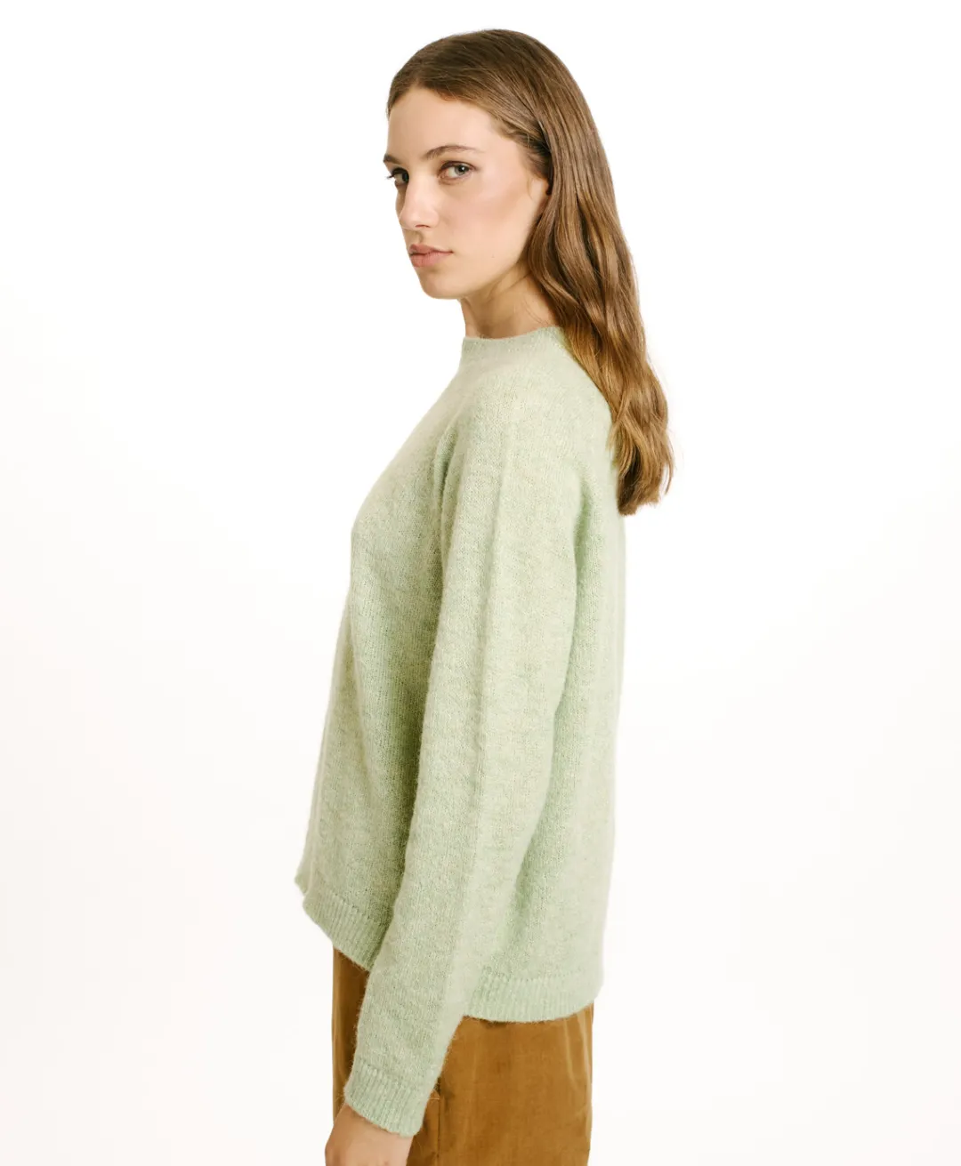 Best TRICOT KYO EN MOHAIR MÉLANGE LUREX - VERT ACIDE Femme Mailles