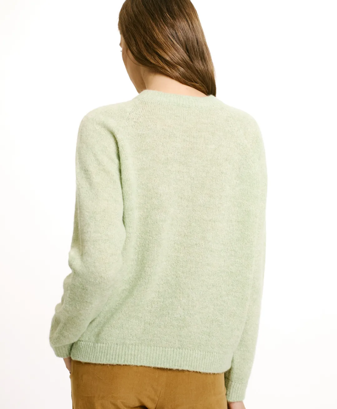 Best TRICOT KYO EN MOHAIR MÉLANGE LUREX - VERT ACIDE Femme Mailles