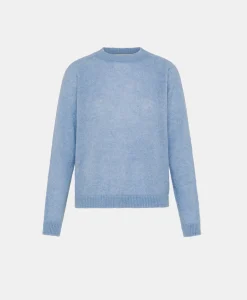 Clearance TRICOT KYO EN MOHAIR MÉLANGE LUREX - BLEU CLAIR Femme Mailles