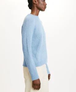 Clearance TRICOT KYO EN MOHAIR MÉLANGE LUREX - BLEU CLAIR Femme Mailles