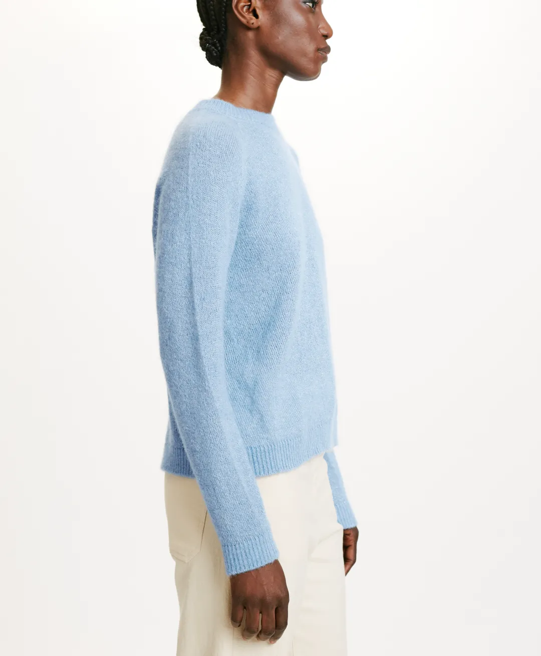 Clearance TRICOT KYO EN MOHAIR MÉLANGE LUREX - BLEU CLAIR Femme Mailles