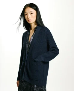 TRICOT NATSU À CÔTES EN LAINE MÉRINOS - Femme Mailles