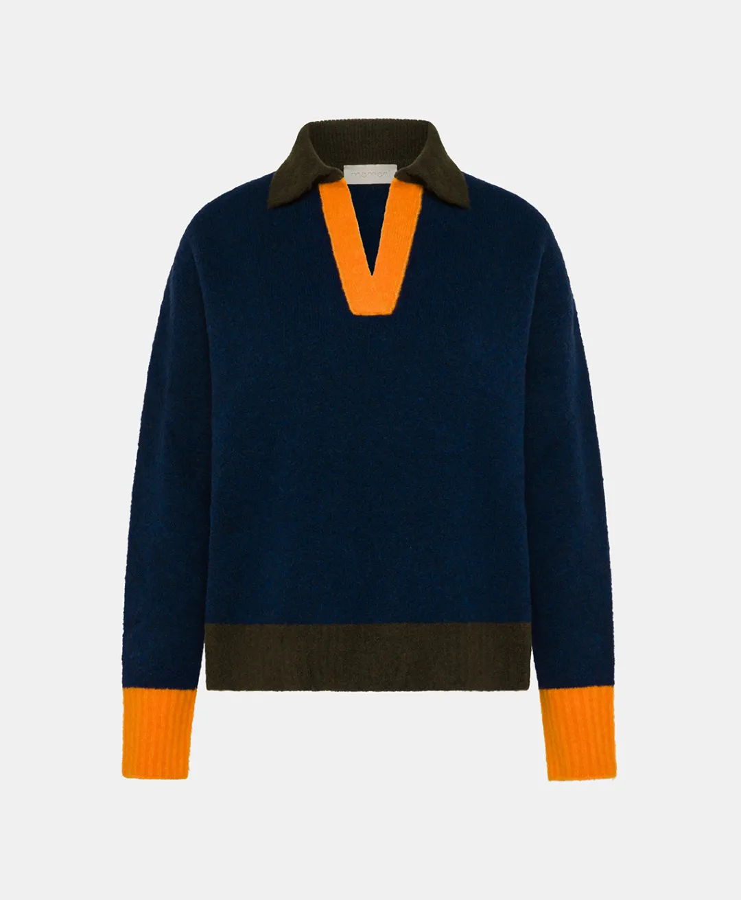 New TRICOT NEBBIOLO EFFET JERSEY COLOR BLOCK - Femme Mailles