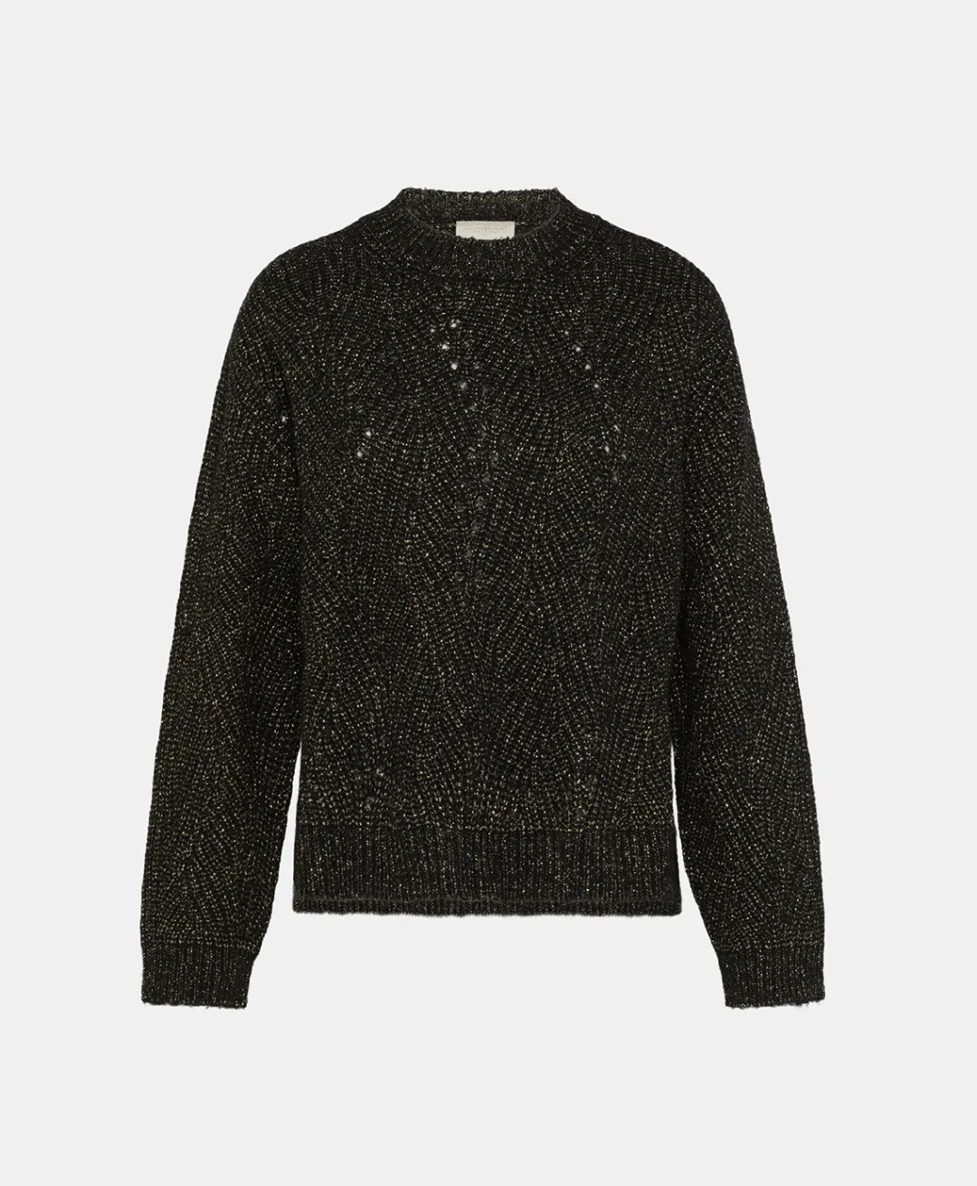 New TRICOT OITA POINT BRODERIE LUREX - Femme Mailles