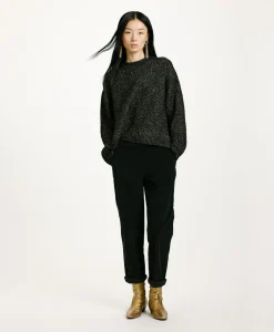 New TRICOT OITA POINT BRODERIE LUREX - Femme Mailles