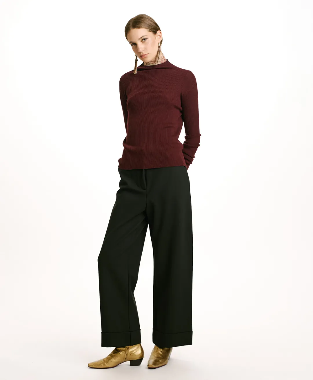 Best TRICOT TORA EN LAINE MÉRINOS - MOÛT DE RAISIN Femme Mailles