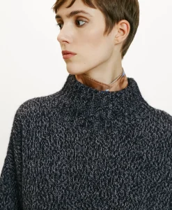 Hot TRICOT UMA MOULINÉ - GRIS CHARBON Femme Mailles
