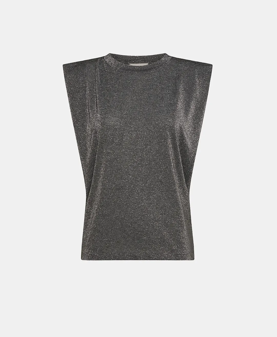 Hot TSHIRT ENNA EN JERSEY LUREX - GRIS FONCÉ Femme Tops Et T-Shirts