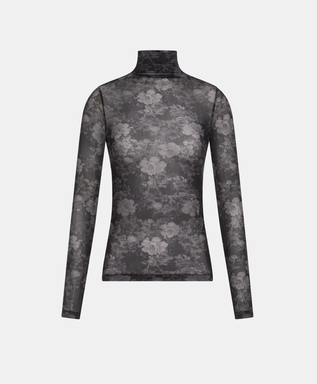 T-SHIRT INE EN NYLON IMPRIMÉ - BLEU/BLEU NUIT Femme Tops Et T-Shirts