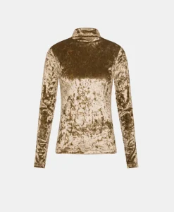 Online T-SHIRT INE EN VELOURS STRETCH - Femme Tops Et T-Shirts