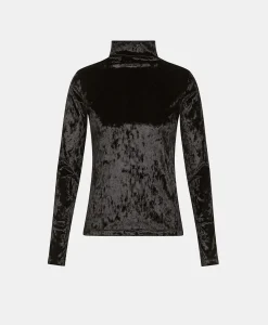Sale T-SHIRT INE EN VELOURS STRETCH - Femme Tops Et T-Shirts