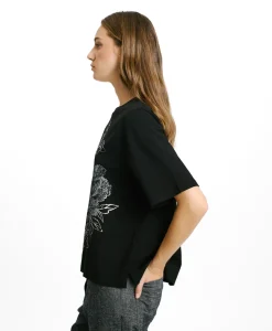 Sale T-SHIRT IORA EN JERSEY IMPRIMÉ LAMINÉ - Femme Tops Et T-Shirts
