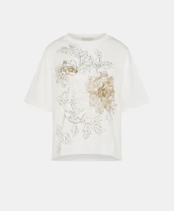 Sale T-SHIRT IA EN JERSEY IMPRIMÉ LAMINÉ - Femme Tops Et T-Shirts
