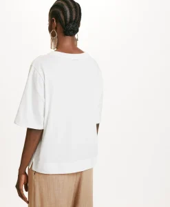 Sale T-SHIRT IA EN JERSEY IMPRIMÉ LAMINÉ - Femme Tops Et T-Shirts