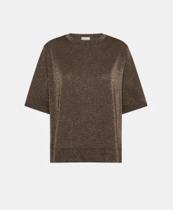Hot TSHIRT IORA EN JERSEY LUREX - Femme Tops Et T-Shirts