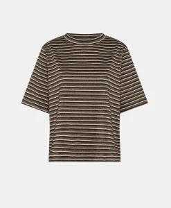 Clearance TSHIRT IORA EN JERSEY LUREX - MULTICOLORE CUIVRE Femme Tops Et T-Shirts