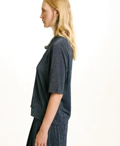 Clearance TSHIRT IORA EN JERSEY LUREX - Femme Tops Et T-Shirts