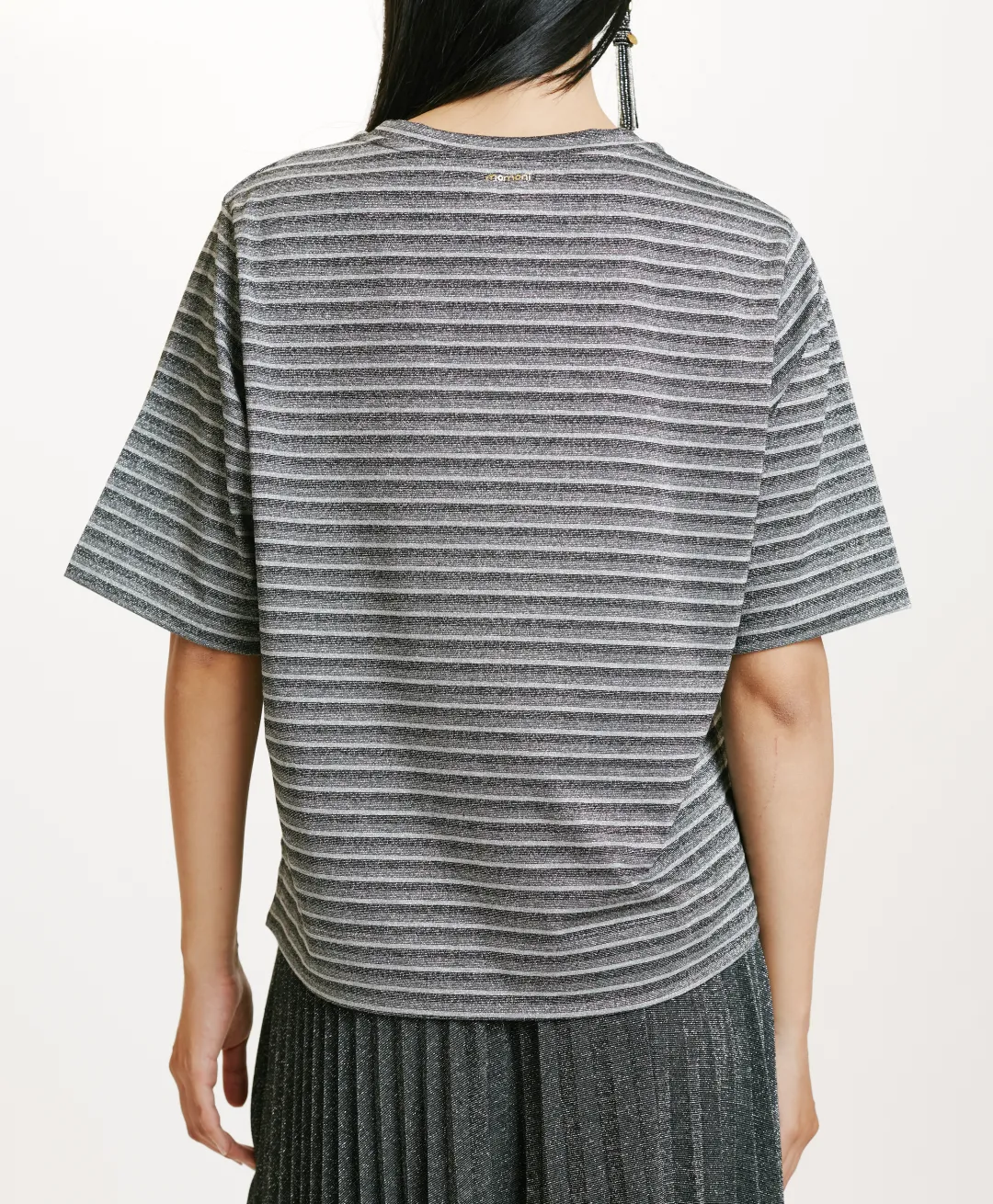 Hot TSHIRT IORA EN JERSEY LUREX - GRIS MULTICOLORE Femme Tops Et T-Shirts