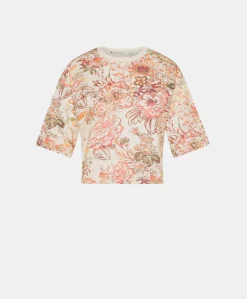 Best T-SHIRT MARU EN JERSEY IMPRIMÉ ALLOVER - MULTICOLORE ROSE Femme Tops Et T-Shirts