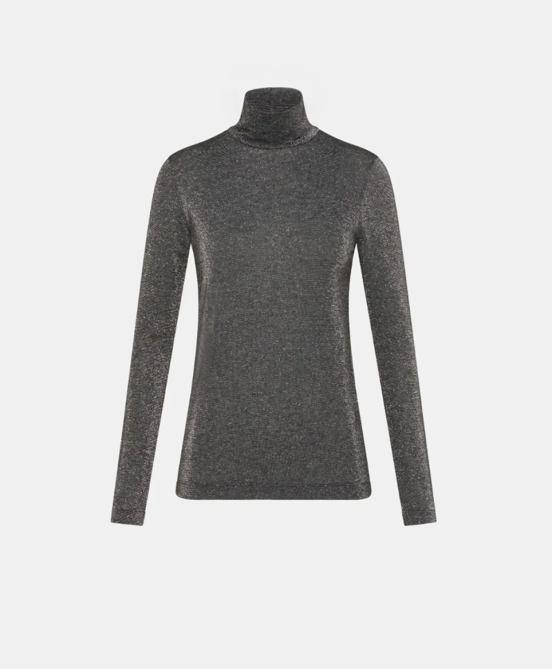 Online TSHIRT RODOLPHE EN JERSEY LUREX - GRIS FONCÉ Femme Tops Et T-Shirts
