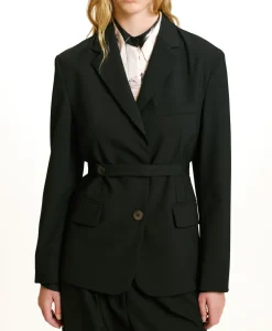 Outlet VESTE REN EN LAINE FROIDE BISTRETCH - Femme Vestes