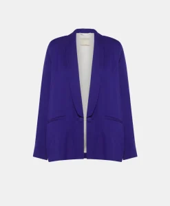 New VESTE FUSUMA EN SERGÉ DE LAINE VISCOSE - Femme Vestes