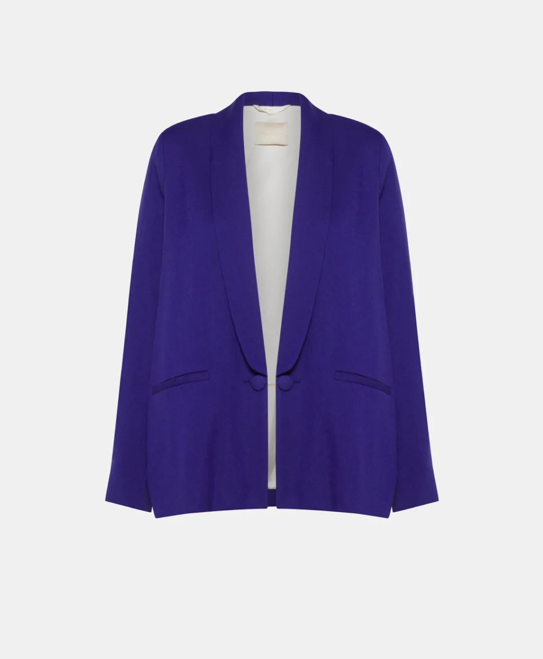 New VESTE FUSUMA EN SERGÉ DE LAINE VISCOSE - Femme Vestes