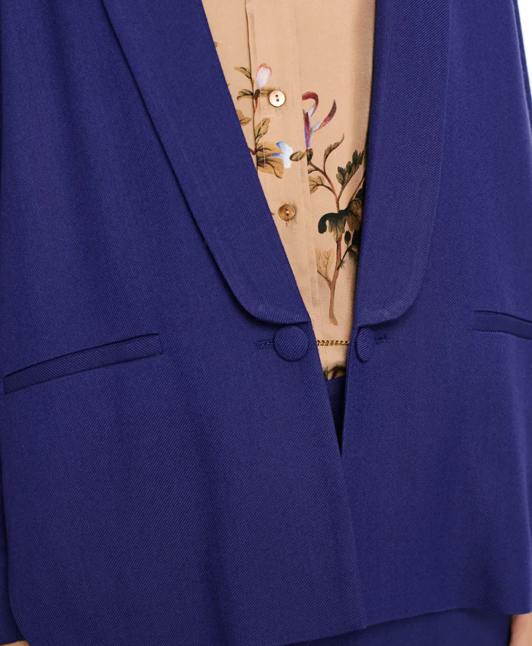 New VESTE FUSUMA EN SERGÉ DE LAINE VISCOSE - Femme Vestes
