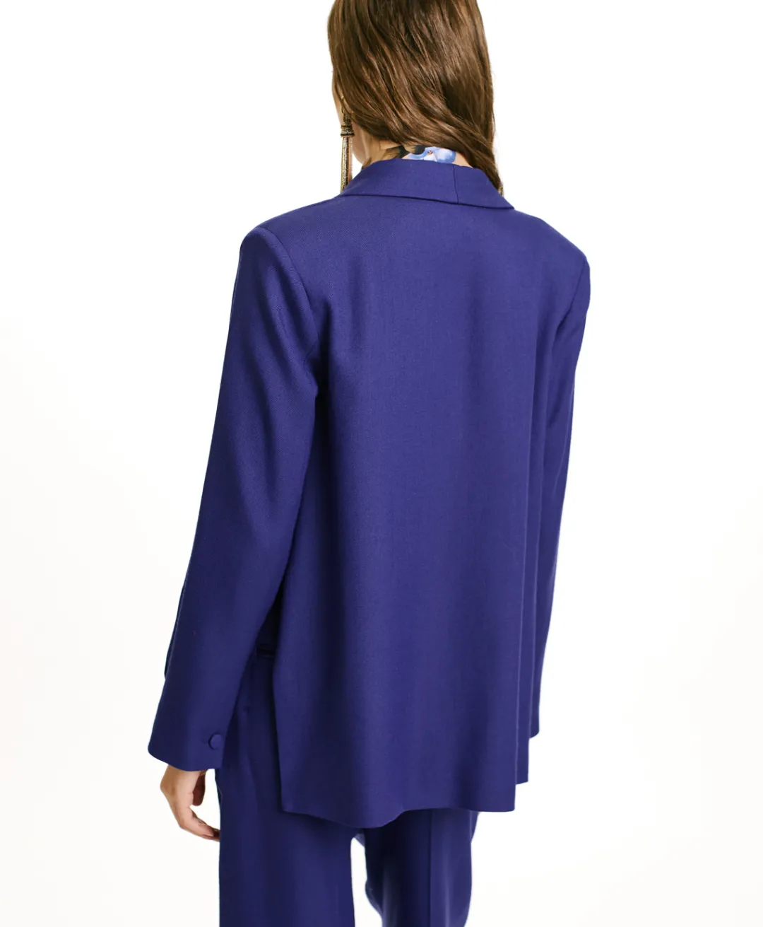 New VESTE FUSUMA EN SERGÉ DE LAINE VISCOSE - Femme Vestes