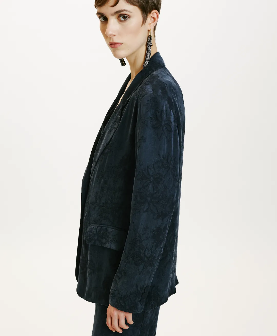 Discount VESTE NAGOYA EN LYONCEL VISCOSE JACQUARD - Femme Vestes